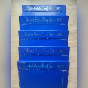 1983 United States Proof Set Blue Case X5